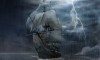 sailing on deep water storm