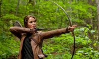 Katniss in Hunger Games Arena