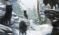 Chased by wolves in winter