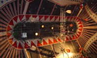 Atmosphere in a circus tent with accordion