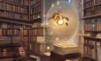 Fantasy library of the past