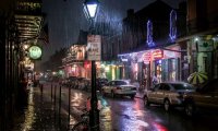 Rainy night at French Quarter