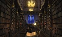 Hogwarts Library with wispering voices