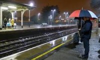 Thunderstorm at the Train Station