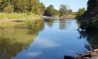 peaceful cabin by the river