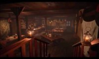 Dine alone after-hours in a small tavern at Edoras...