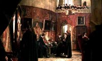 after exams, the Gryffindor 5th years relax in their common room