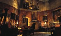 Study by the fire, late at night in the Gryffindor Common Room