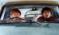 Flying to Hogwarts in a car