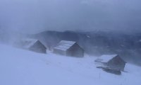 Long Cursed Valley in the middle of winter