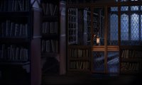 study in the library at Hogwarts