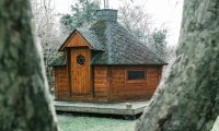 Cabin in a Winter Storm