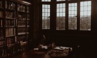 Studying in the Library