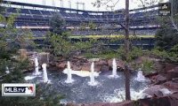 fountain at a ballgame