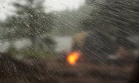 Camping in a tent, in a storm - with frogs