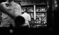 Quiet Bar on a Rainy Night