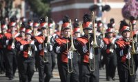 Welcoming Home Parade playing a snippet of When Johnny Comes Marching Home Again