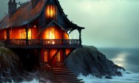 The Witch's Cabin by the Sea