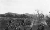 Tribe sitting round the fire