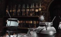 Harry Potter oc (hufflepuff girl and ravenclaw boy) -in  Potions (class)-