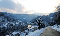 Snowy Medieval City Exterior