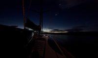 Relaxing on a Yacht on a Greek Summer Evening