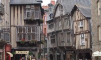 Inside a house on a medieval town