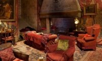 Gryffindor Common Room with Distant Dragon