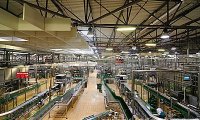 Loud interior of small factory