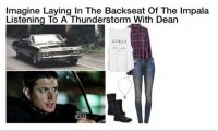 Studying for a case while in the impala during a thunderstorm