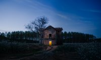 Haunted House at Night