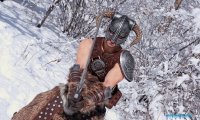 Snowfall in Skyrim