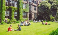 Studying outside on Foxfire campus