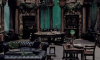 Slytherin Common Room During a Thunderstorm