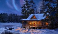 Sleepy Winter Cabin