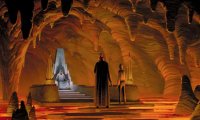 Inside the dimly lit tomb of an ancient Sith Lord.