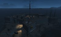 FO4 Castle during the Nightime