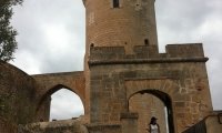 Castle with a collapsed roof