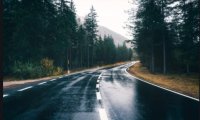 Raining While Driving on the Highway