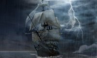 Sailin through thunderstorm