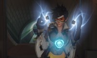 Witness the joy of Tracer playing with her time-leaping abilities