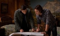 Researching late at night with the Winchesters