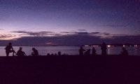 nighttime beach adventure