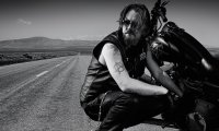 Chibs Working on his Bike at Home