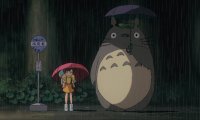 Waiting for the bus with Totoro