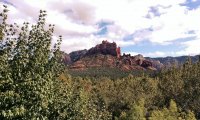 Evening Creekside Oak Creek Canyon near Sedona AZ