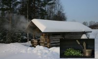 Finnish wood burning sauna