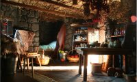 Inside the cottage of the village witch