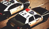 Typical night in LAPD car