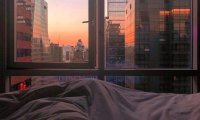 studying in a NY Skyscraper